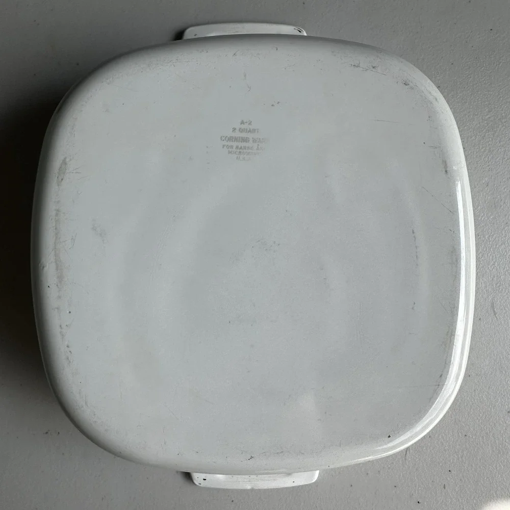 VTG Corning Ware Spice of Life La Marjolaine 2 Quart Dish A2B w/ Pyrex Lid A9C